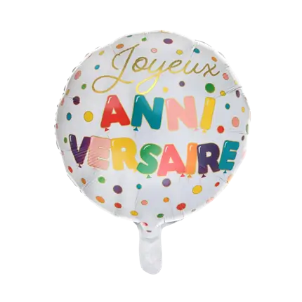 Palloncino di compleanno con motivi a palloncino