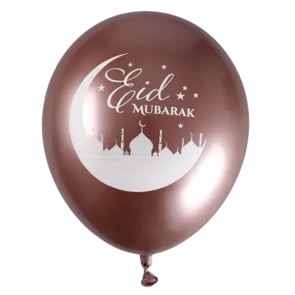Palloncino Eid Mubarak rosa - Set di 6 palloncini