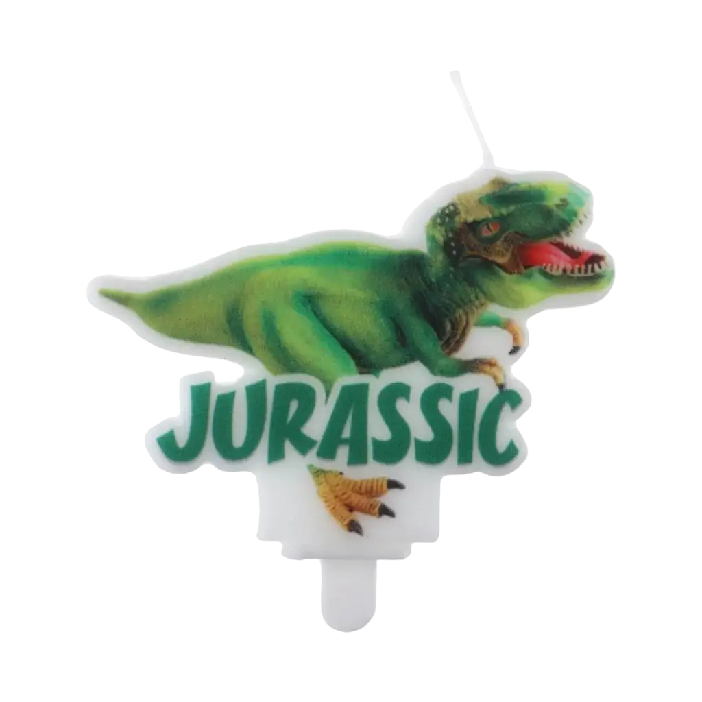 Candela al dinosauro T Rex