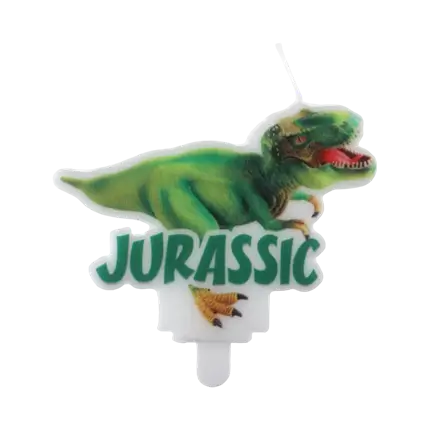 Candela al dinosauro T Rex
