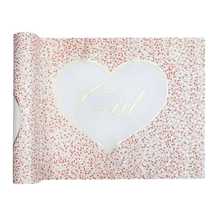 Runner da tavolo Girl & Boy Rose - 3 metri