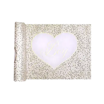 Runner da tavola verde Girl & Boy - 3 metri