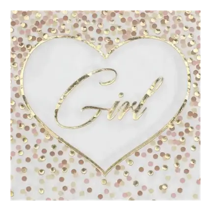 Asciugamano rosa bambino e bambina - Set di 20 pezzi