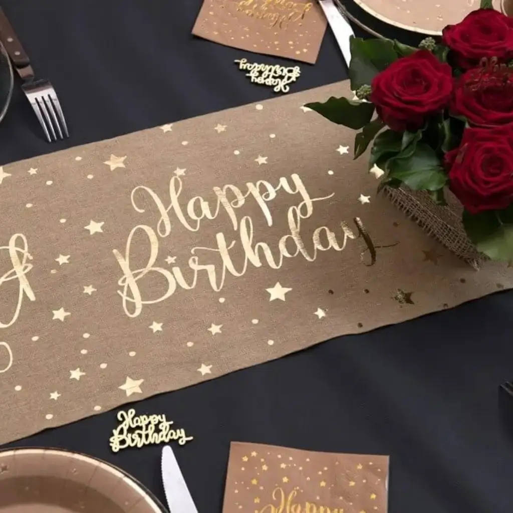 Runner da tavolo Happy Birthday - 3 metri