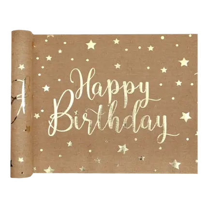 Runner da tavolo Happy Birthday - 3 metri