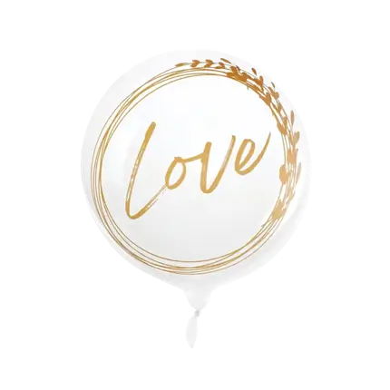 Pallone bobo naturale per matrimonio