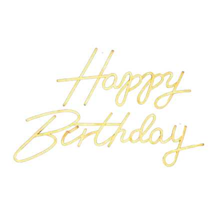 Luce al neon di buon compleanno Bianco caldo