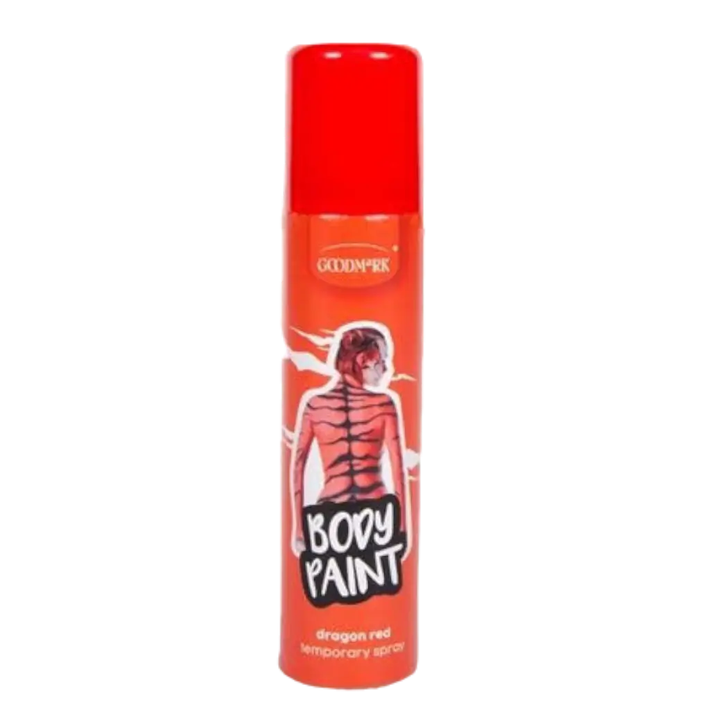Spray colorato per il corpo, rosso, 75 ml