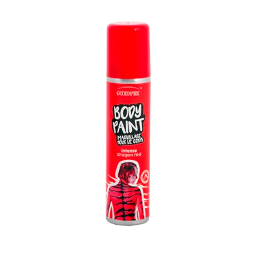 Spray colorato per il corpo, rosso, 75 ml