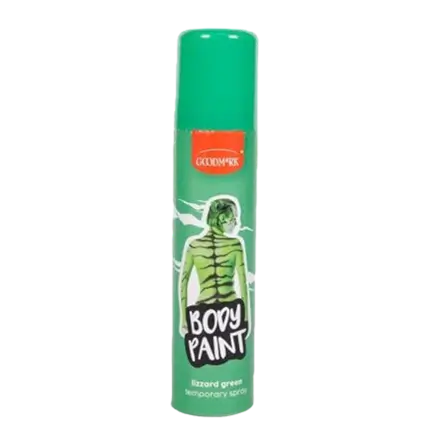 Spray colorato per il corpo, verde, 75 ml