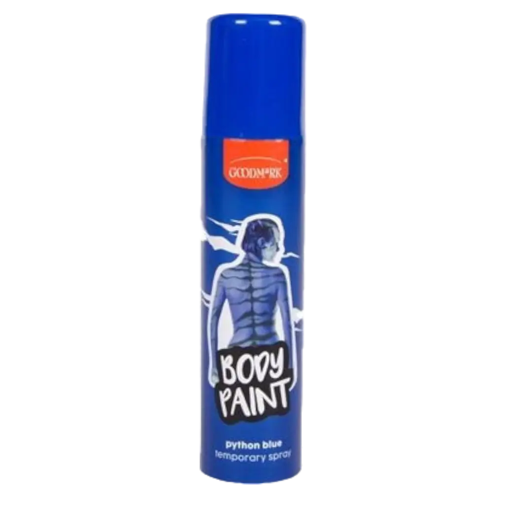 Spray colorato per il corpo, blu, 75 ml