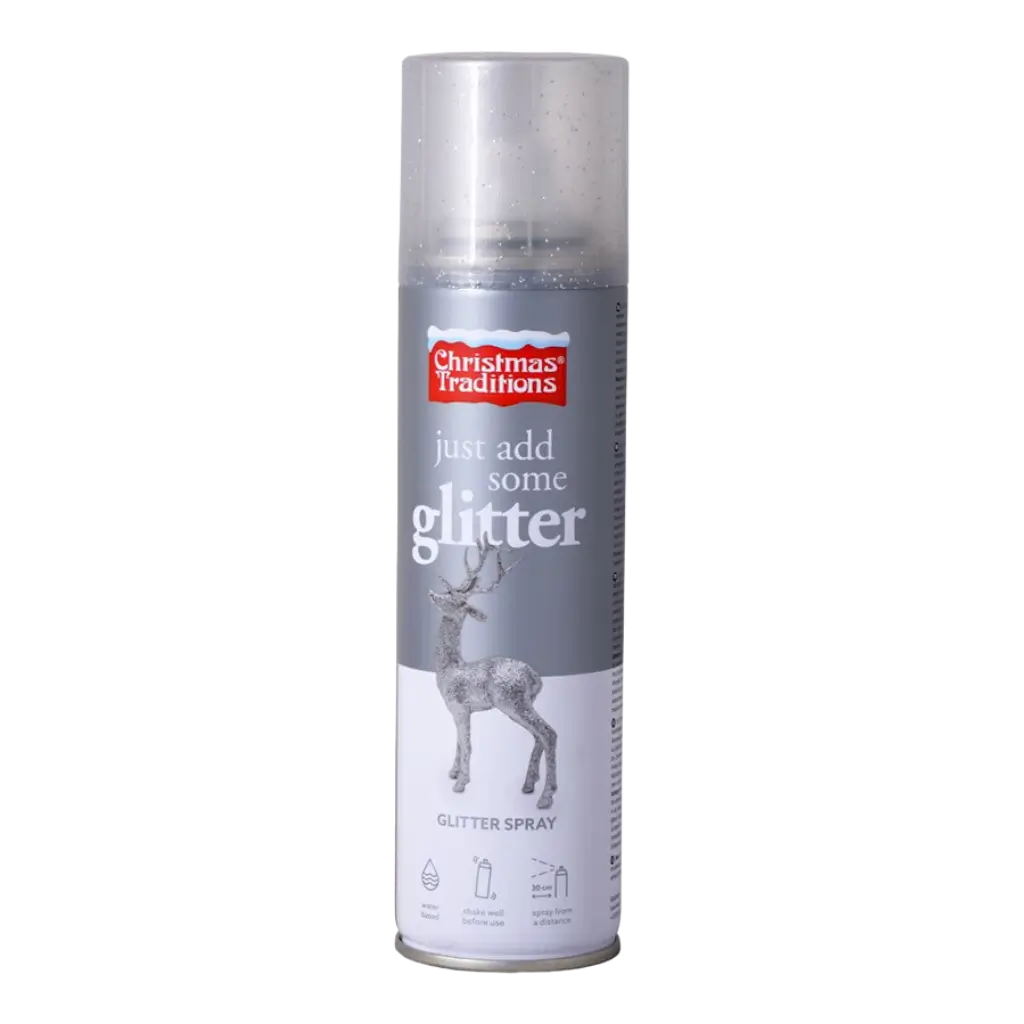 Spray glitter argento 100 ml