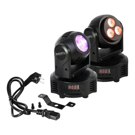 MH BEAM WASH Doppia lira DMX