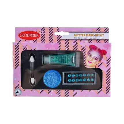Kit make-up glitterato Stella blu