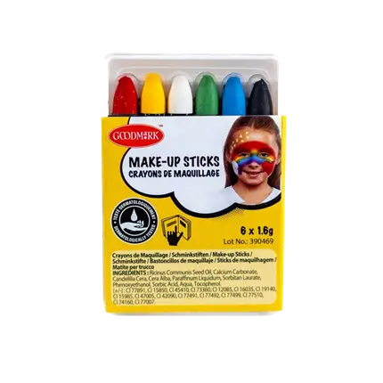 6 matite per il trucco