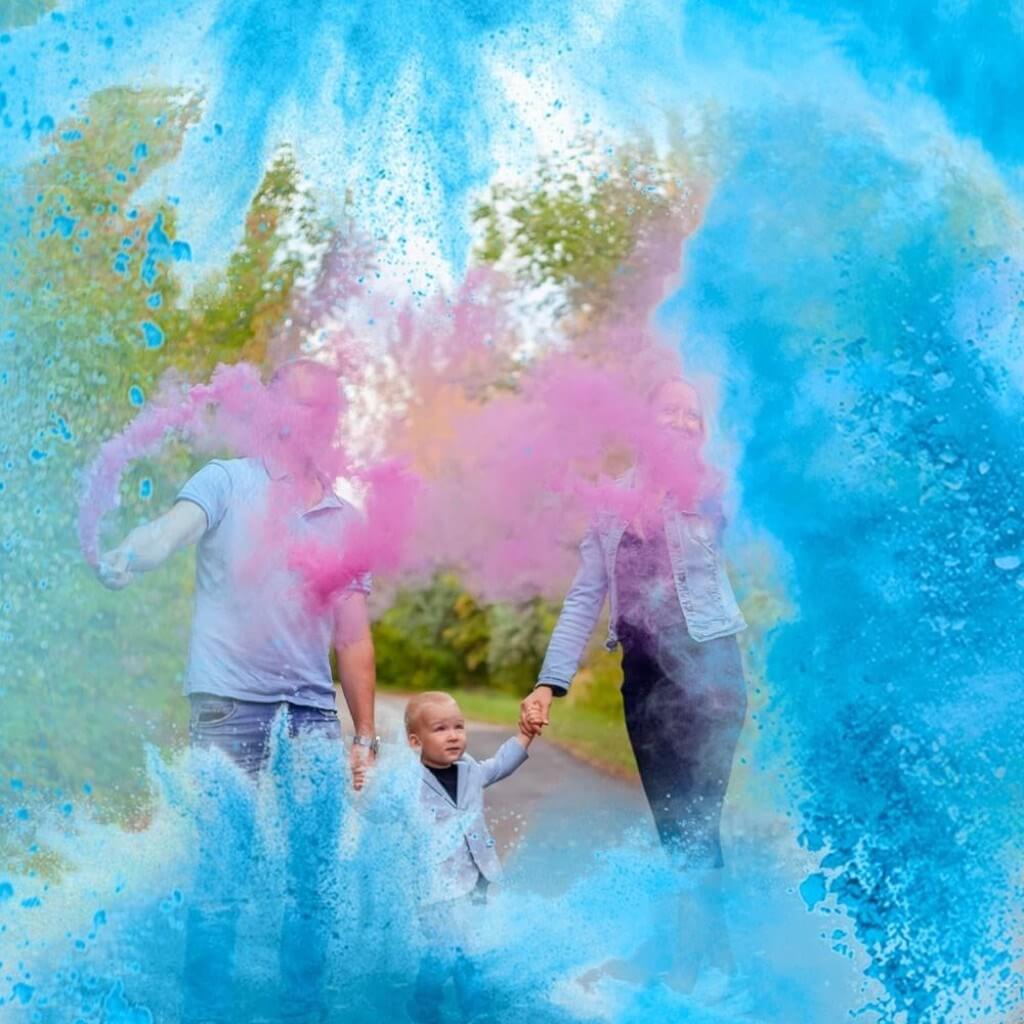 Mini Estintore Gender Reveal - Blu