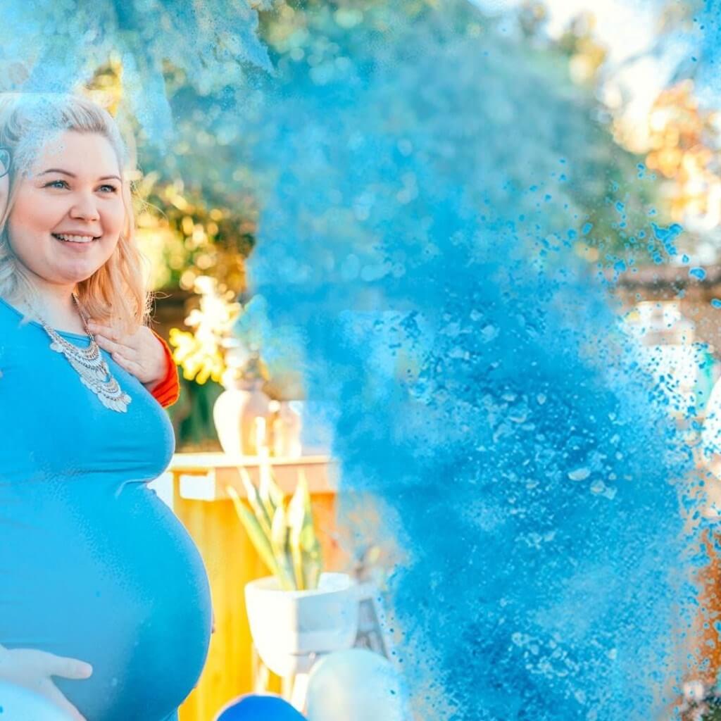 Mini Estintore Gender Reveal - Blu