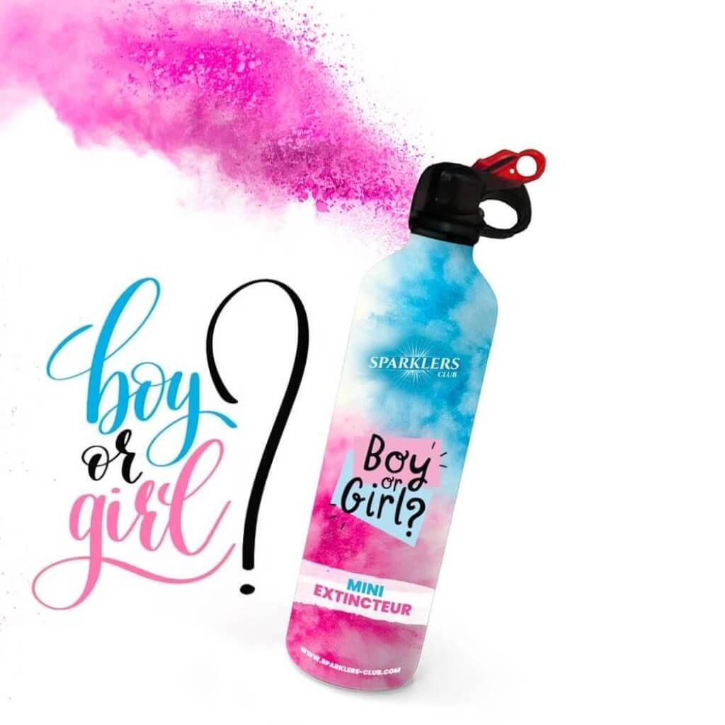 Mini Estintore Gender Reveal - Rosa