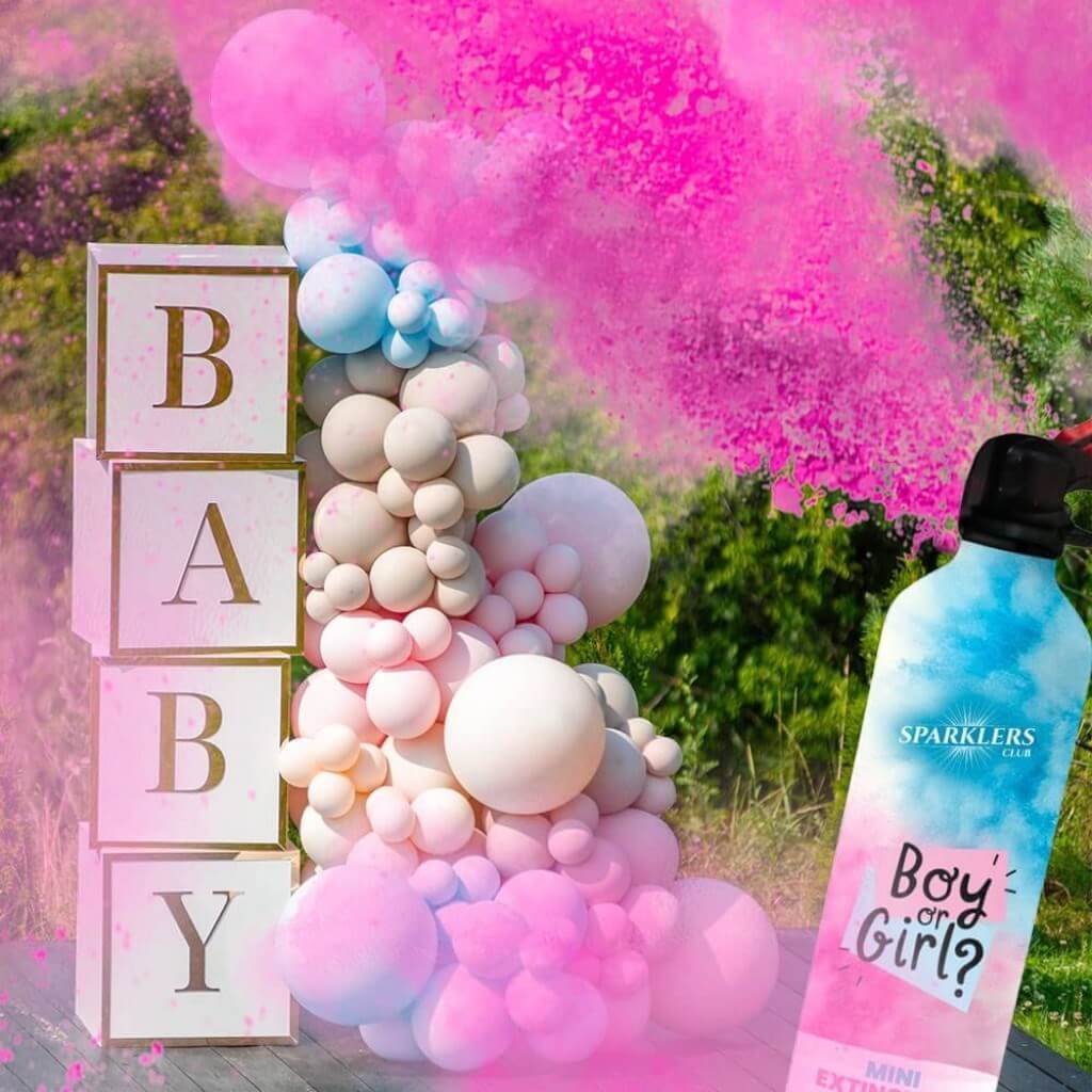 Mini Estintore Gender Reveal - Rosa