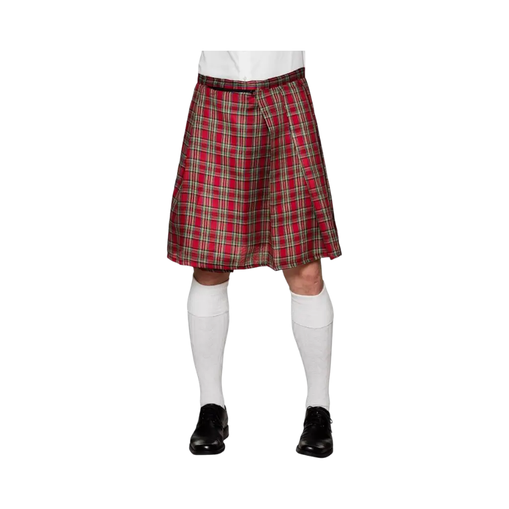 Mr Tartan gonna kilt in tartan rosso