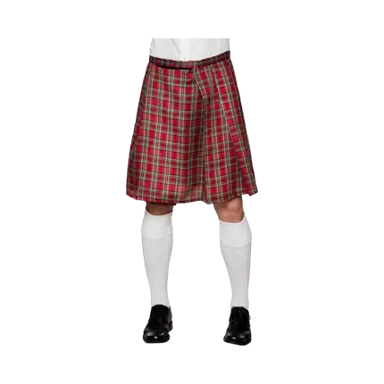 Mr Tartan gonna kilt in tartan rosso