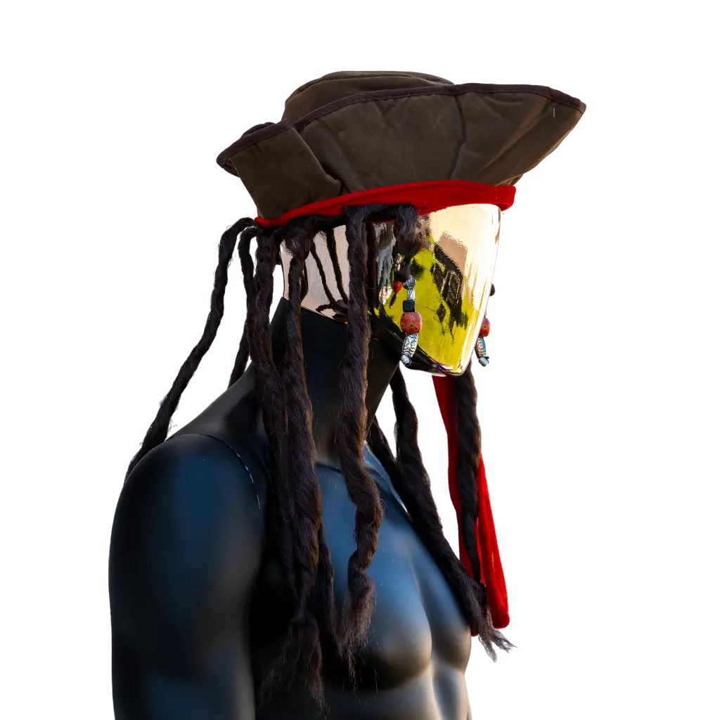 Cappello da pirata con rasta
