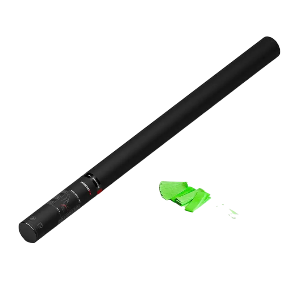 Pistola per coriandoli manuale verde 80 cm