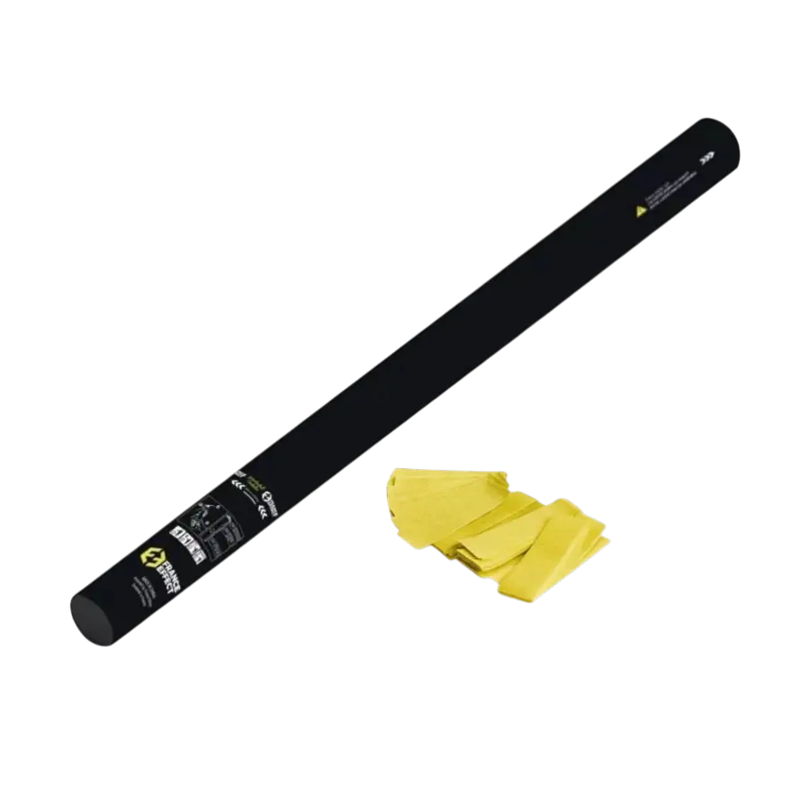 Pistola manuale per coriandoli arancione 80 cm