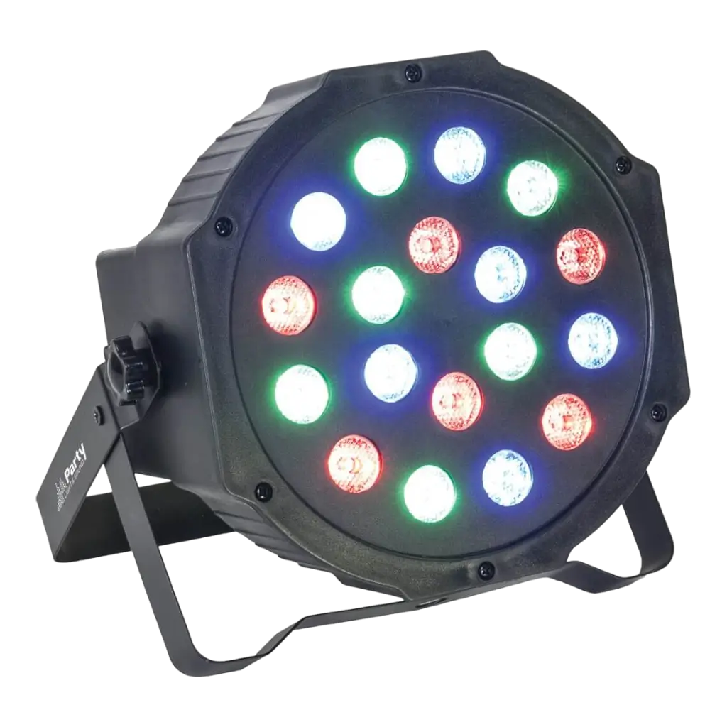 Proiettore PAR LED RGB DMX - 18 LED 1W