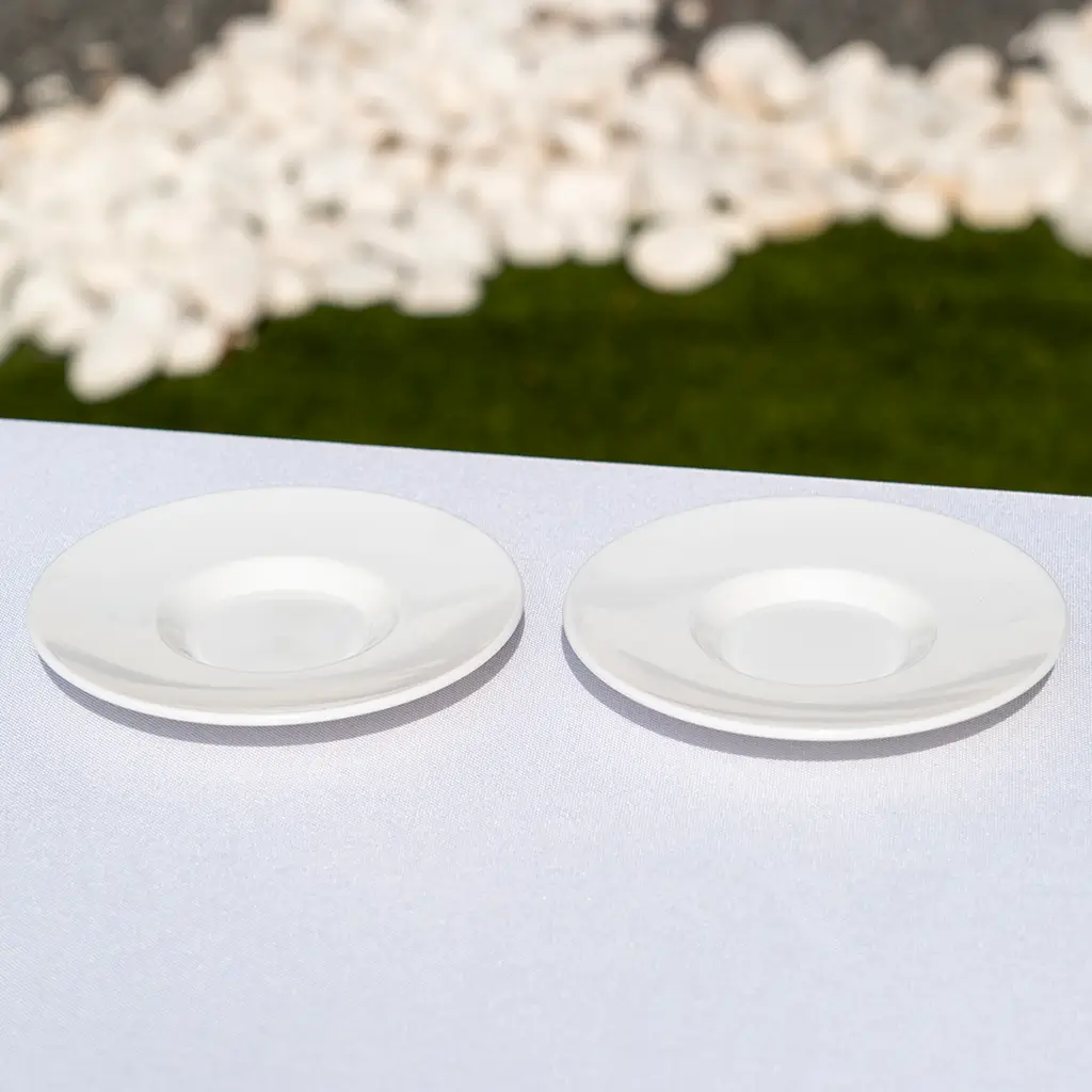 Piattino da caffè bianco ø 10,5 cm - Set di 6 pezzi