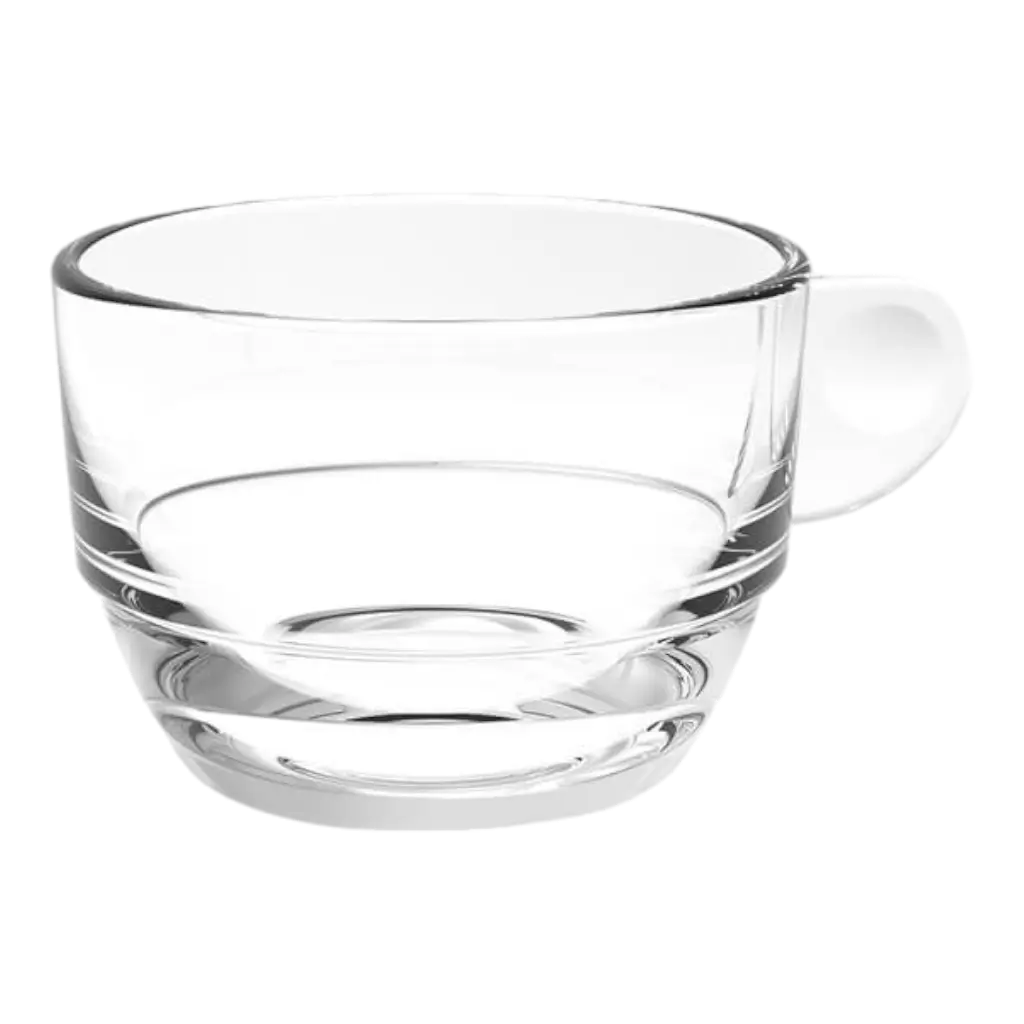 Tazza doppia trasparente per espresso da 16,6cl - Set di 6 tazze