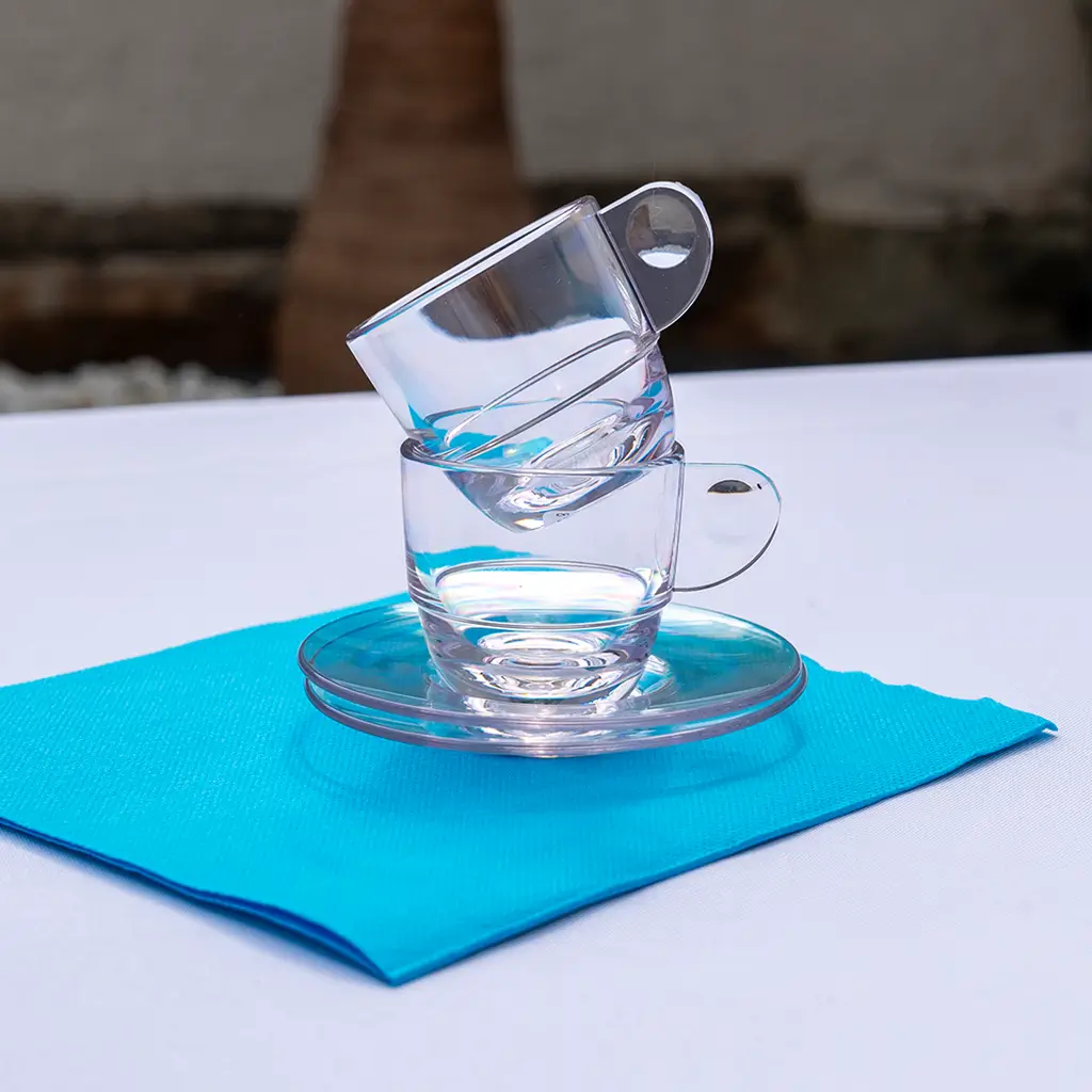 Tazza doppia trasparente per espresso da 16,6cl - Set di 6 tazze