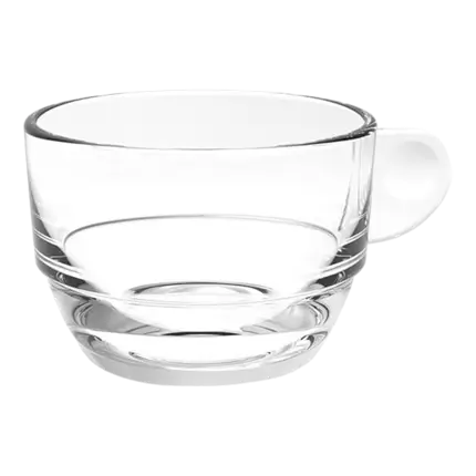Tazza doppia trasparente per espresso da 16,6cl - Set di 6 tazze