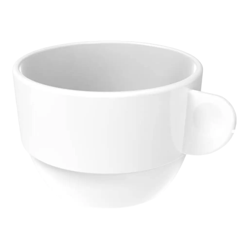 Tazza doppia per espresso bianca da 16,6cl - Set di 6 pezzi