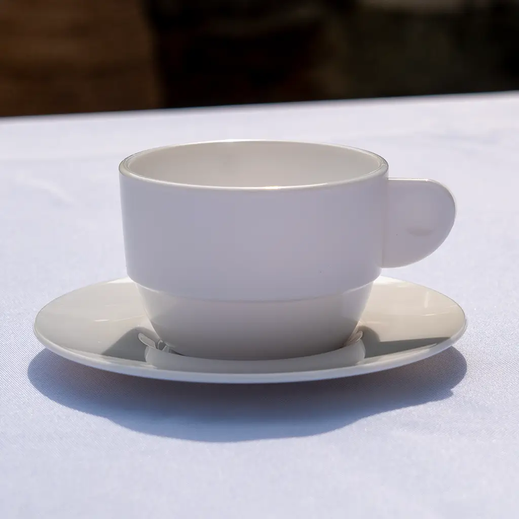 Tazza doppia per espresso bianca da 16,6cl - Set di 6 pezzi