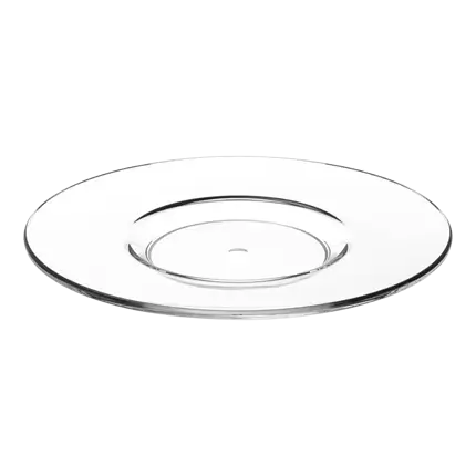 Sottobicchiere trasparente doppio per espresso ø 13cm - Set di 6