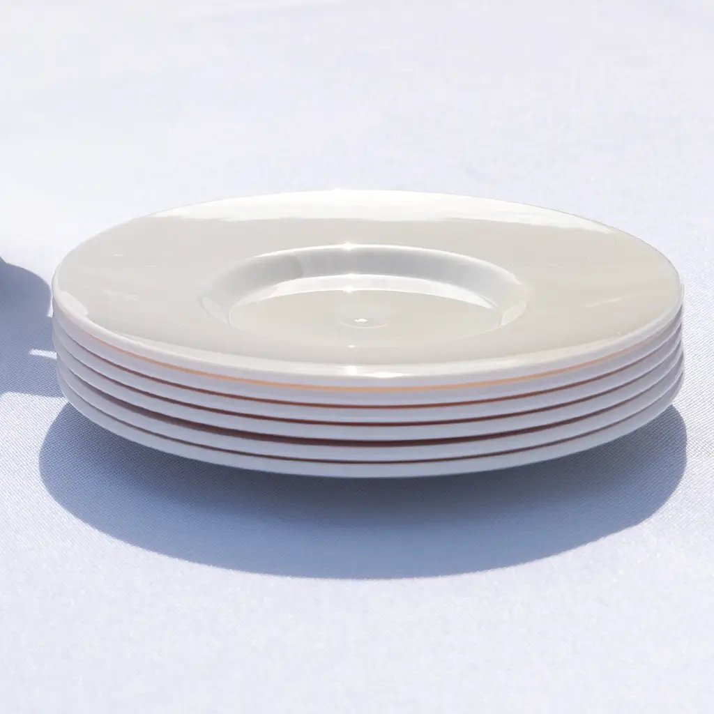 Sottobicchiere doppio bianco ø 13cm - Set di 6