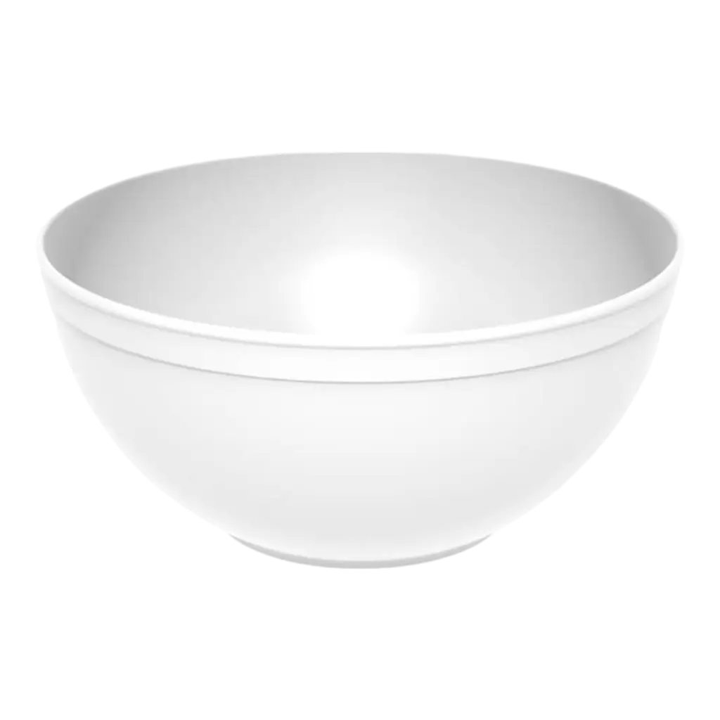 Insalatiera minerale infrangibile in PP bianco ø 20 cm