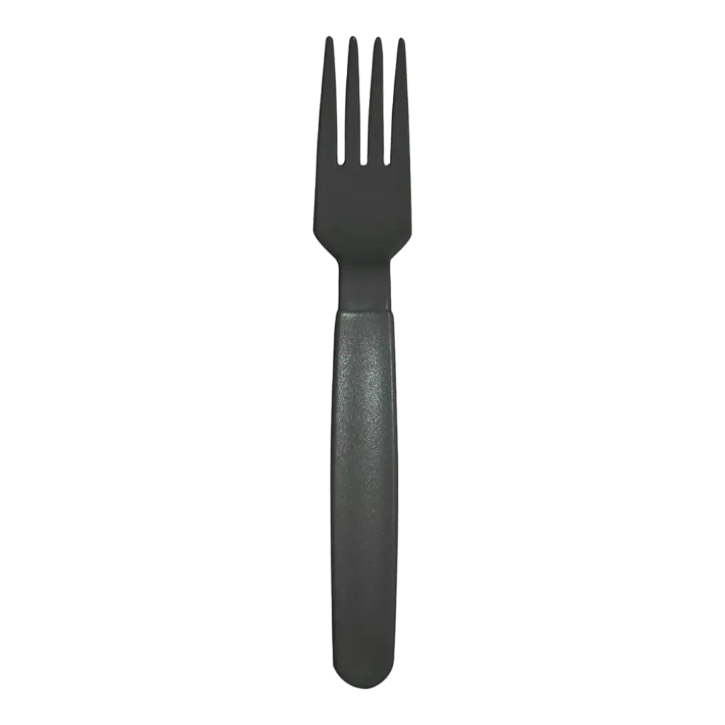 Forchetta infrangibile PP Grigio antracite - Set di 6