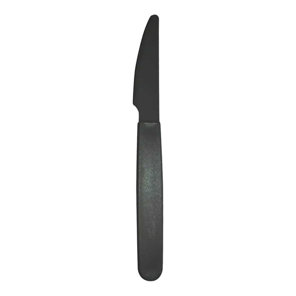 Coltello infrangibile in PP grigio antracite - Set di 6 pezzi