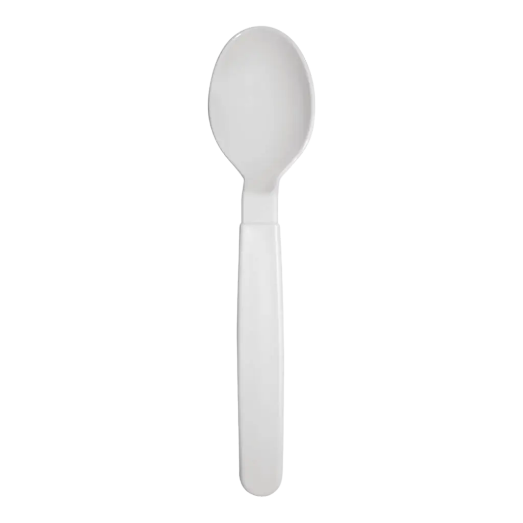 Cucchiaio infrangibile PP Bianco - Set da 6