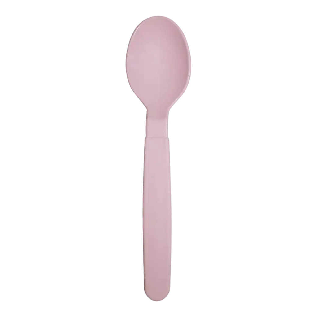 Cucchiaio infrangibile PP rosa pastello - Set da 6