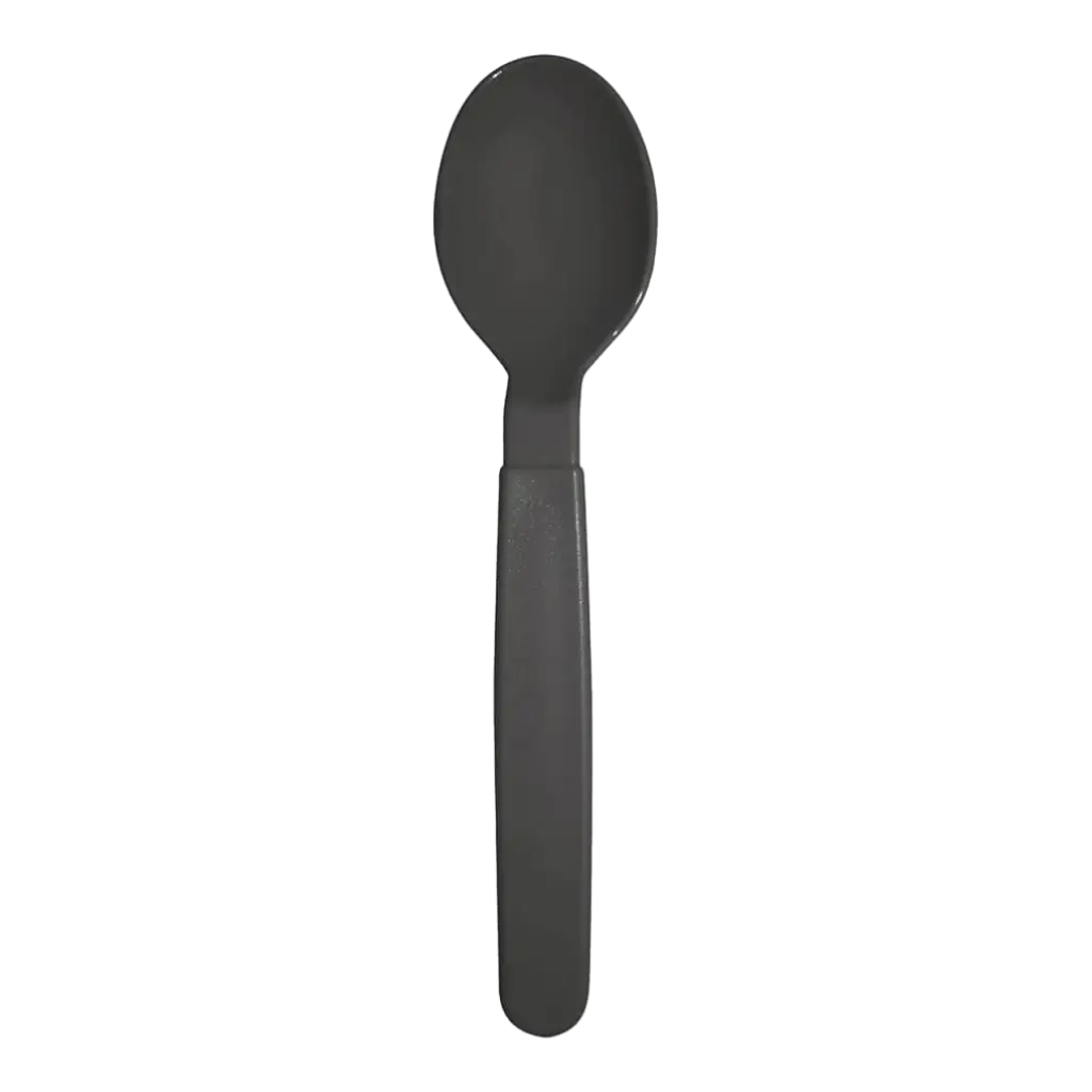Cucchiaio infrangibile PP Grigio antracite - Set da 6