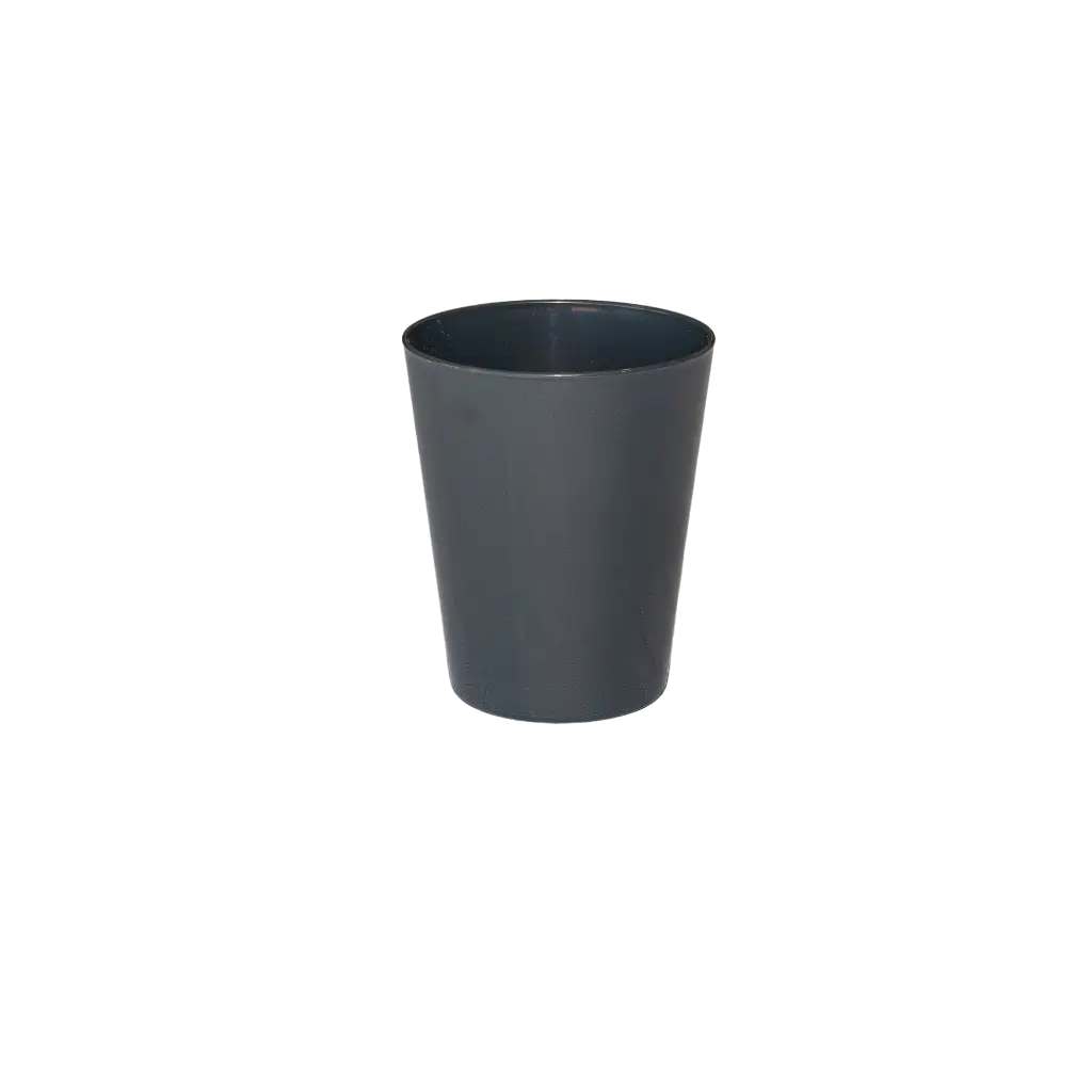 Vetro minerale conico PP grigio antracite 33cl