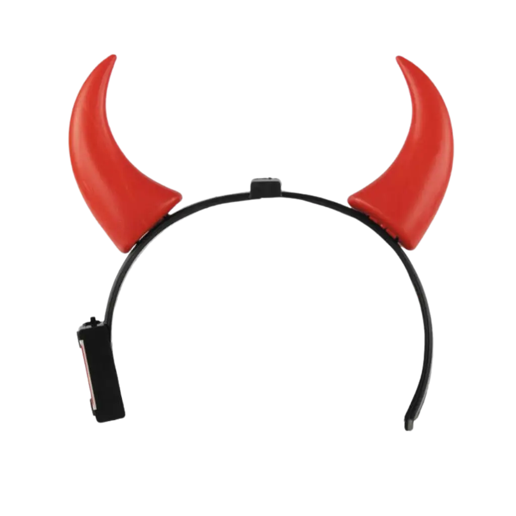 Cerchietto Corna di Diavolo Rosso Luminoso