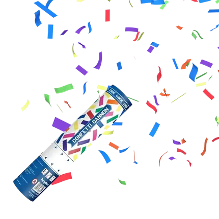 Cannoni di coriandoli Mix da 20 cm