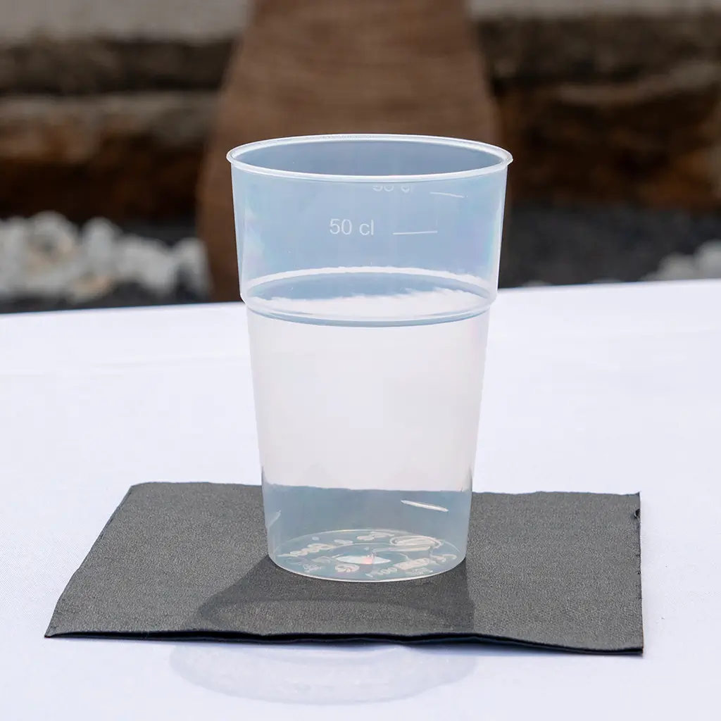 Bicchiere da birra trasparente "Ice and Beer" 500ml