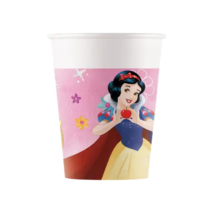 Bicchiere di carta delle Principesse Disney - 25cl - Set di 8