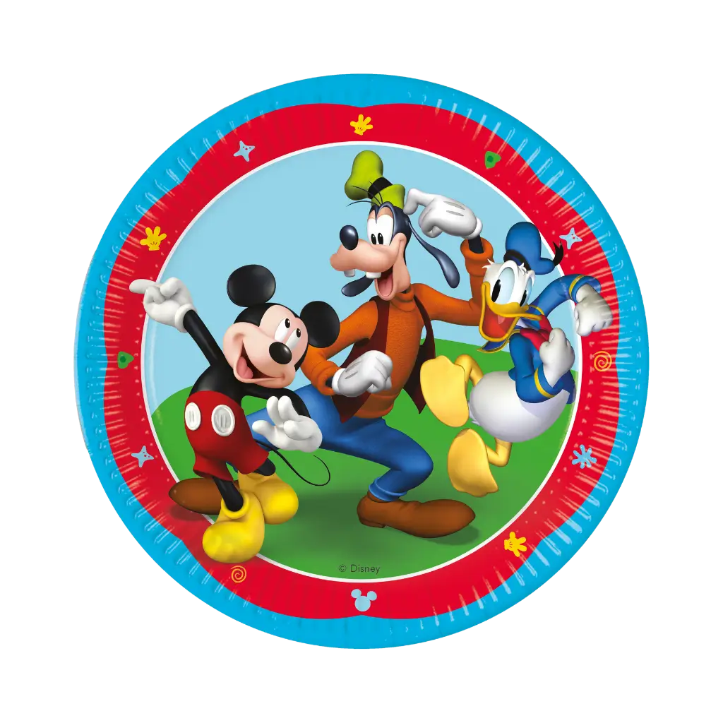 Piatto di carta Topolino ø23cm - Set di 8 pezzi