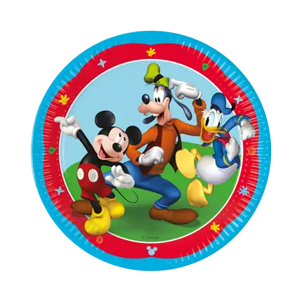 Piatto di carta Topolino ø23cm - Set di 8 pezzi